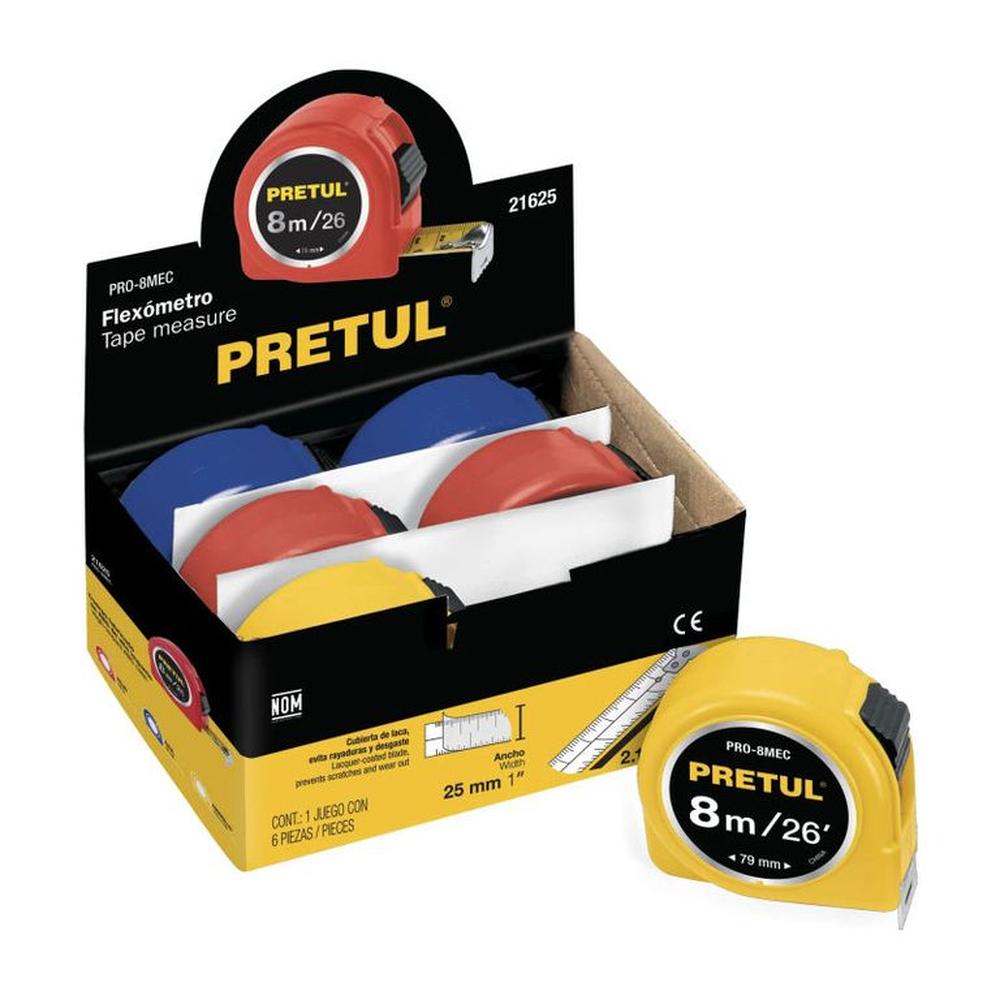 Wincha 8 m cinta 25 mm Pretul - 21625