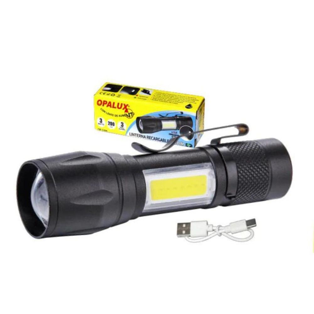 LINTERNA RECARGABLE 3W OPALUX OP-1309