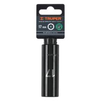 Dado largo cuadro 12 de impacto 6 puntas de 17 mm Truper - 12429