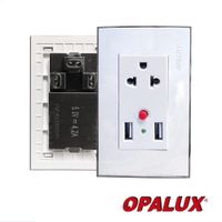 Toma Mixta Doble USB 5.0V 4.2A + 1 Toma Universal 15A 220V.
