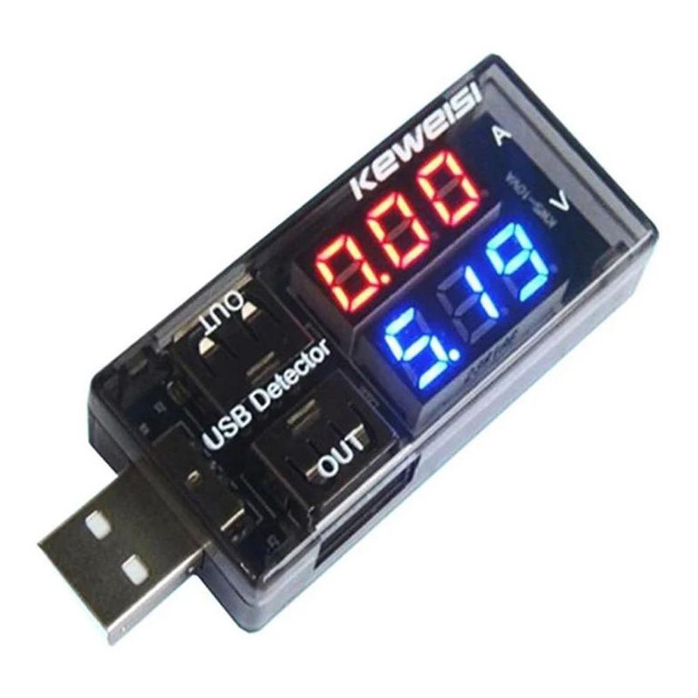 Medidor Digital De Corriente Y Voltaje Usb