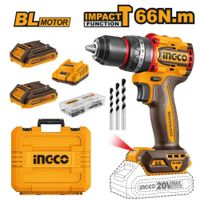 Taladro Atornillador Percutor Ingco 20V 66NM - CIDLI20668