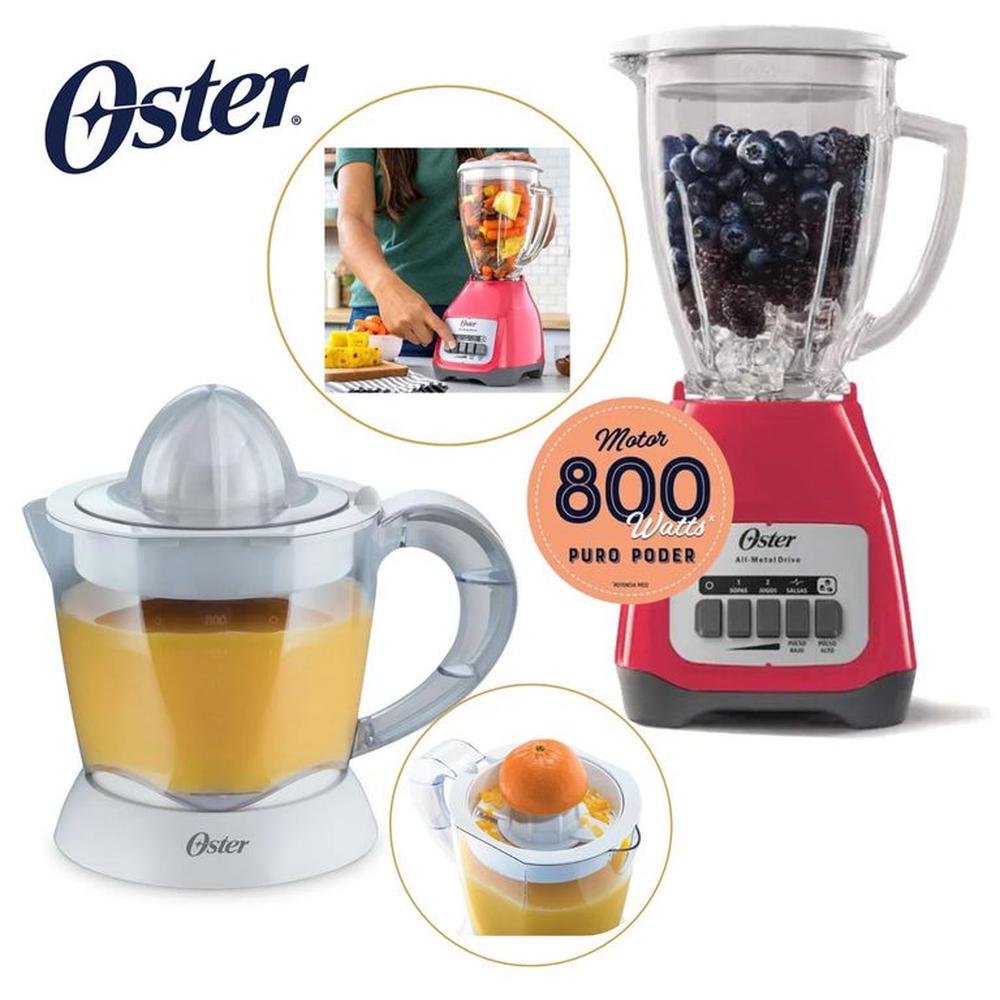 Combo Oster Licuadora 1.5 Litros + Cítrico FPSTJU407W