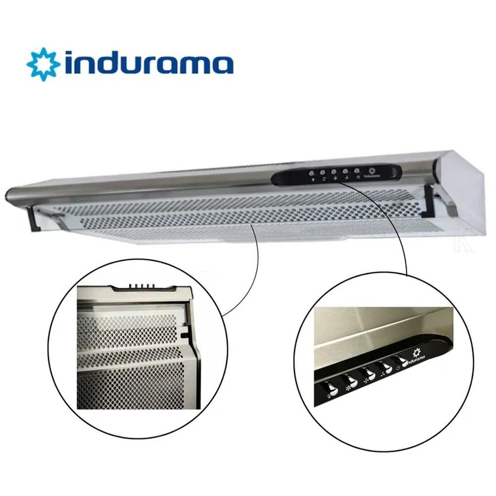 Campana Extractora Indurama 3 Velocidades de 90cm CEI902CRP Silver