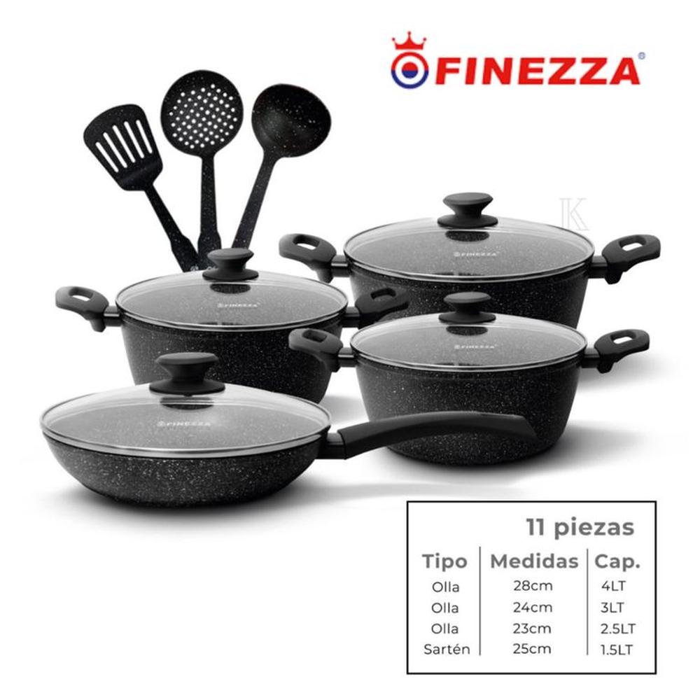 JUEGO DE OLLAS ULTRAGRANITO 11 Pzas FINEZZA