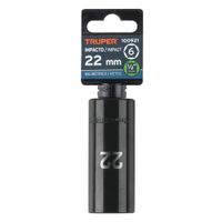 Dado largo impacto de 22 mm 6 puntas cuadro 12 Truper - 100921