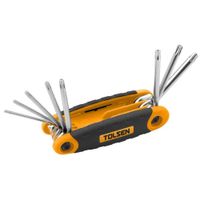 Juego de llaves hexagonales de torx plegable de 8 pcs TOLSEN - 20069