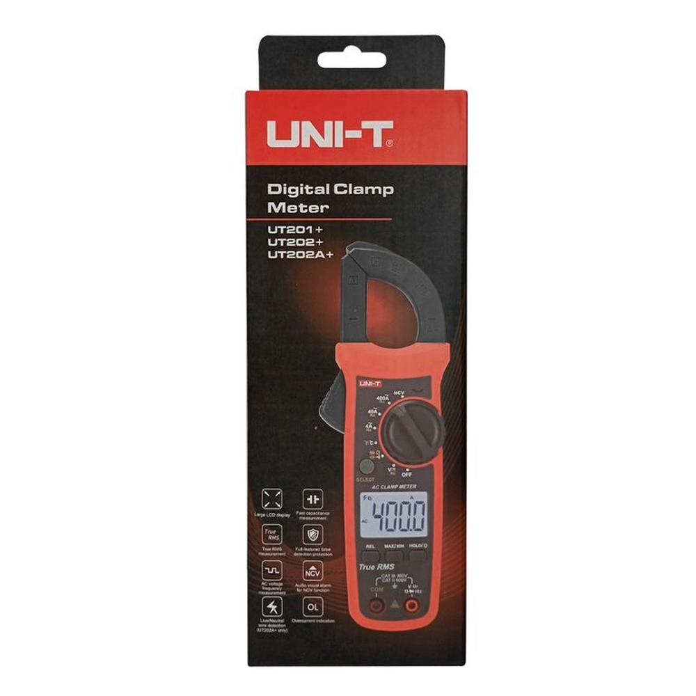 PINZA AMPERIMETRICA DIGITAL TRUE RMS 400A AC  UNI-T UT-202+ UT202+