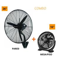 VENTILADOR IMACO DE PARED 26PULG 230W VENTILADOR DE MESA 16PULG 55W