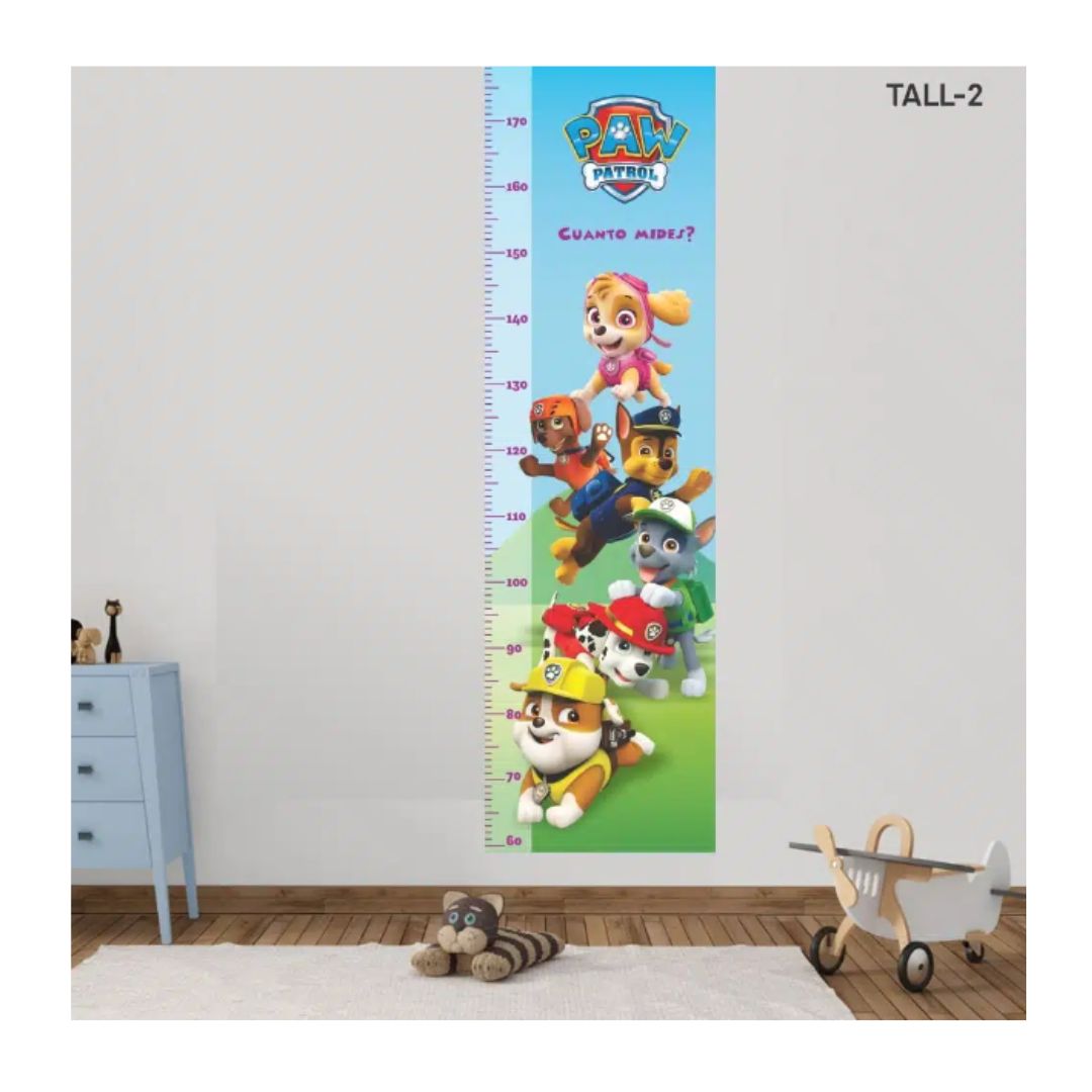 Pegatina Tallímetro Infantil Cachorritos