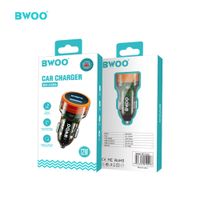 CARGADOR DE TELÉFONO PARA COCHE CON SALIDA DUAL USB DE 12W BO-CC84 BWOO