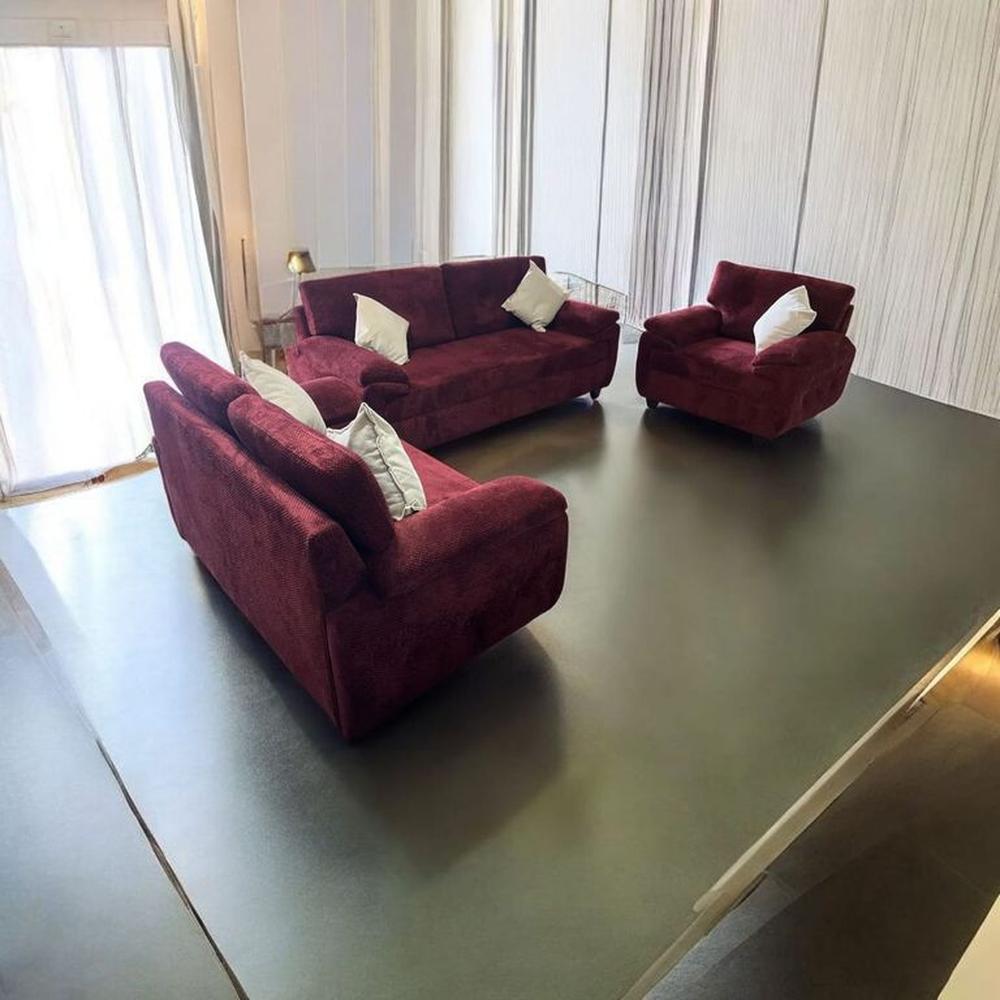 sillon CANGREJO 3-2-1 color vino 5 COJINES