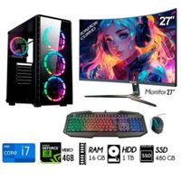 Computadora PC CORE i7 3.2Ghz Ram16GB HDD 1TB  SSD 480GB  GXT 4GB  M27