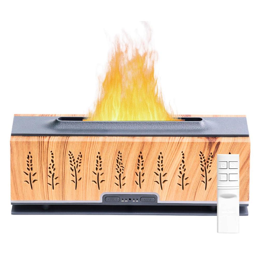 Difusor Ultrasónico 200?ml con Luz Tipo Llama Temporizador y Control YX-1600 Mostaza