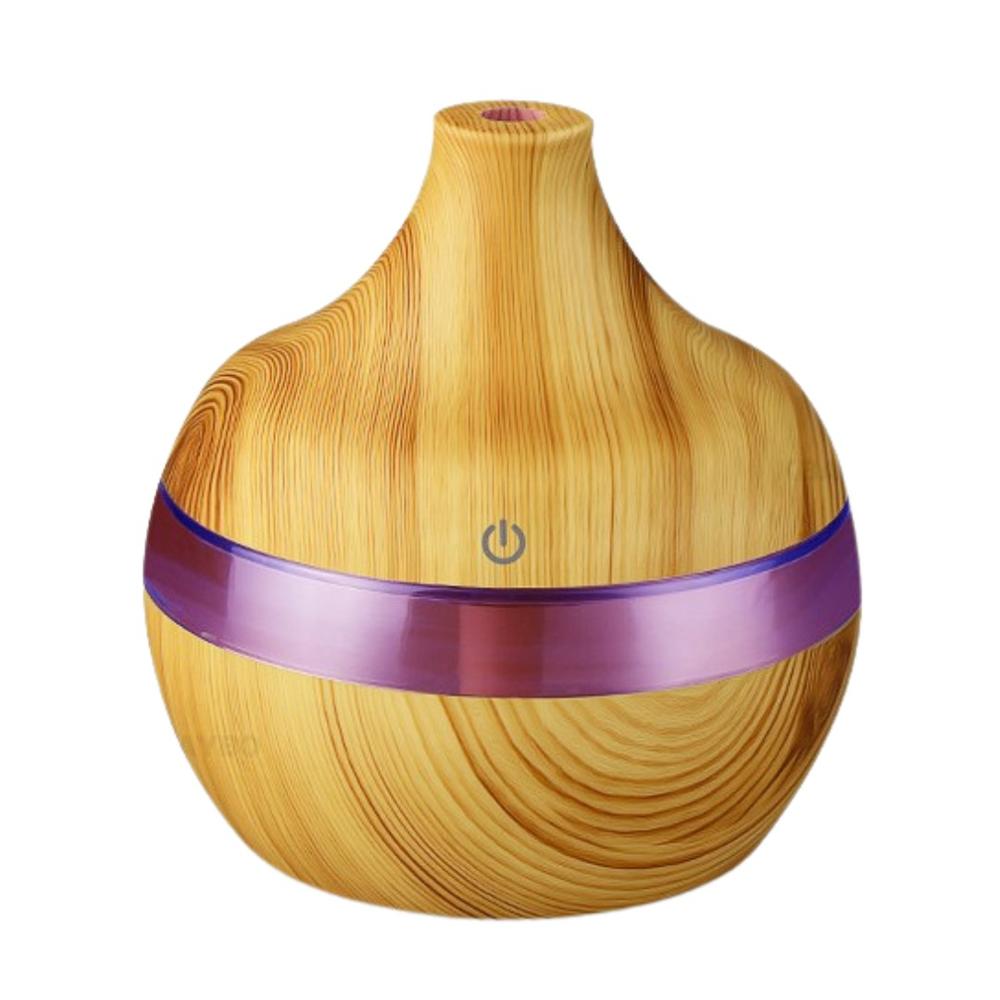 Mini Humidificador USB 130ml con Luces LED y Apagado Automático YX-025S Mostaza