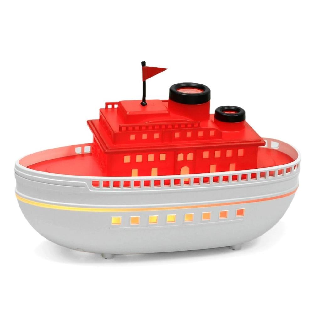 Difusor de Aroma Ultrasónico Barco 300ml con Luces LED y Temporizador Rojo