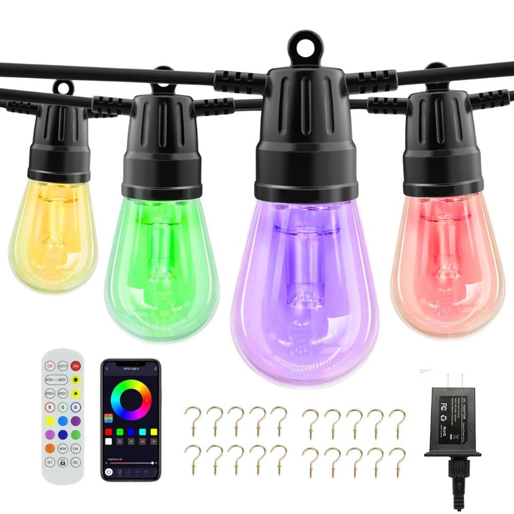 Cadena de Luces RGB 15?m con App Control Remoto y Modo Música IP65 HCP090