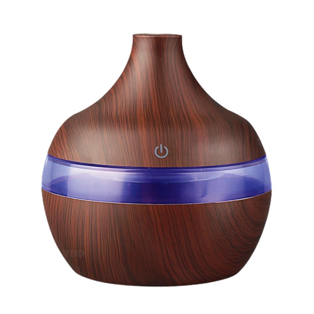 Mini Humidificador USB 130ml con Luces LED y Apagado Automático YX-025S Marrón