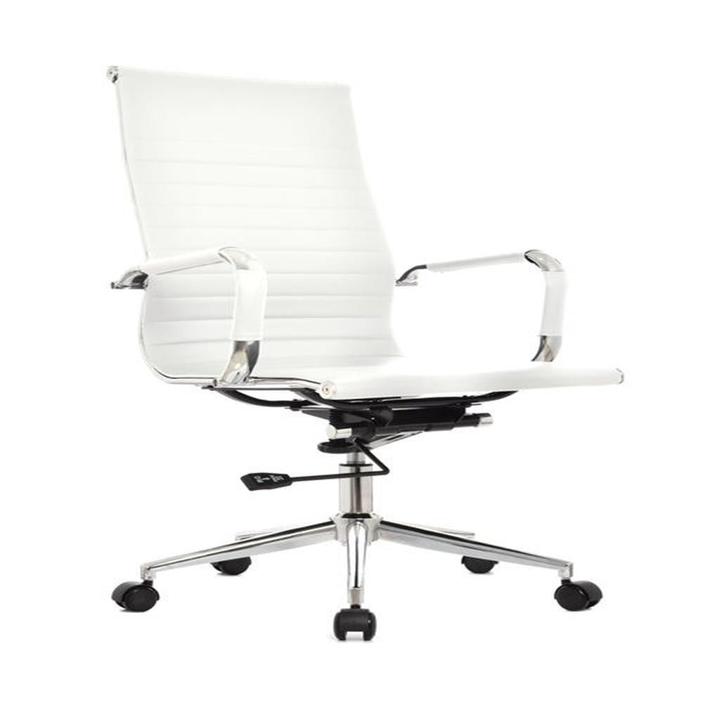 SILLA DE OFICINA PRESIDENCIAL ERGONÓMICA - BOSS BLANCO