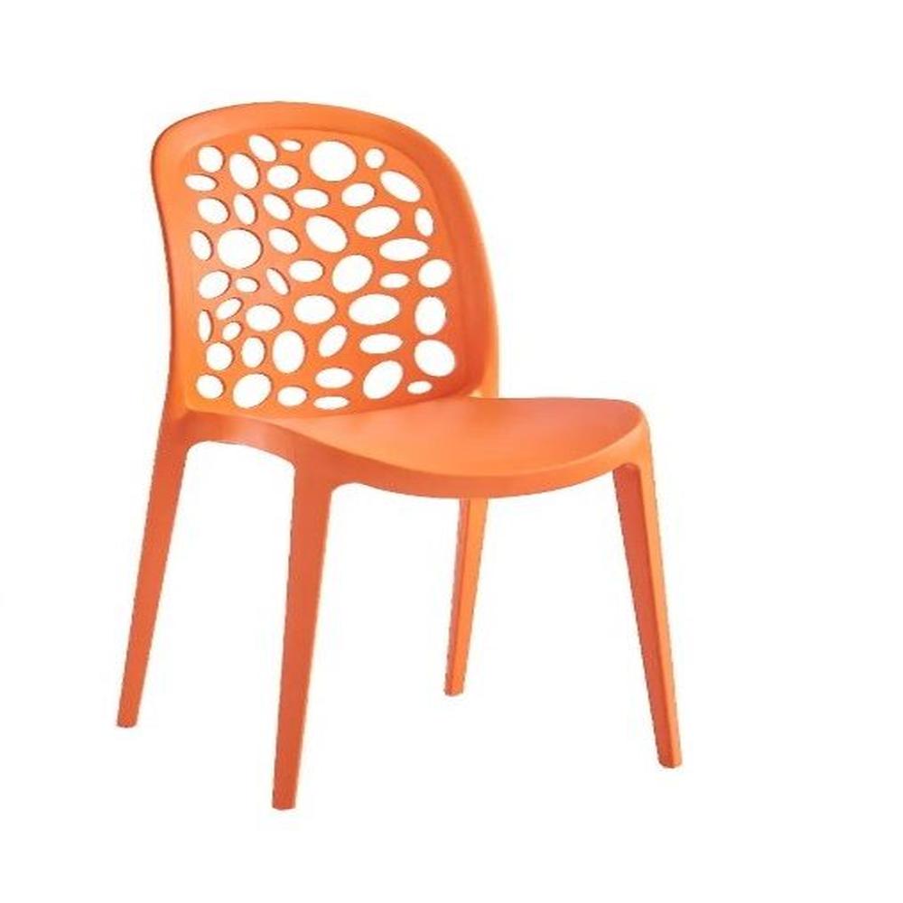 SILLA COMEDOR TERRAZA - BURBUJA NARANJA