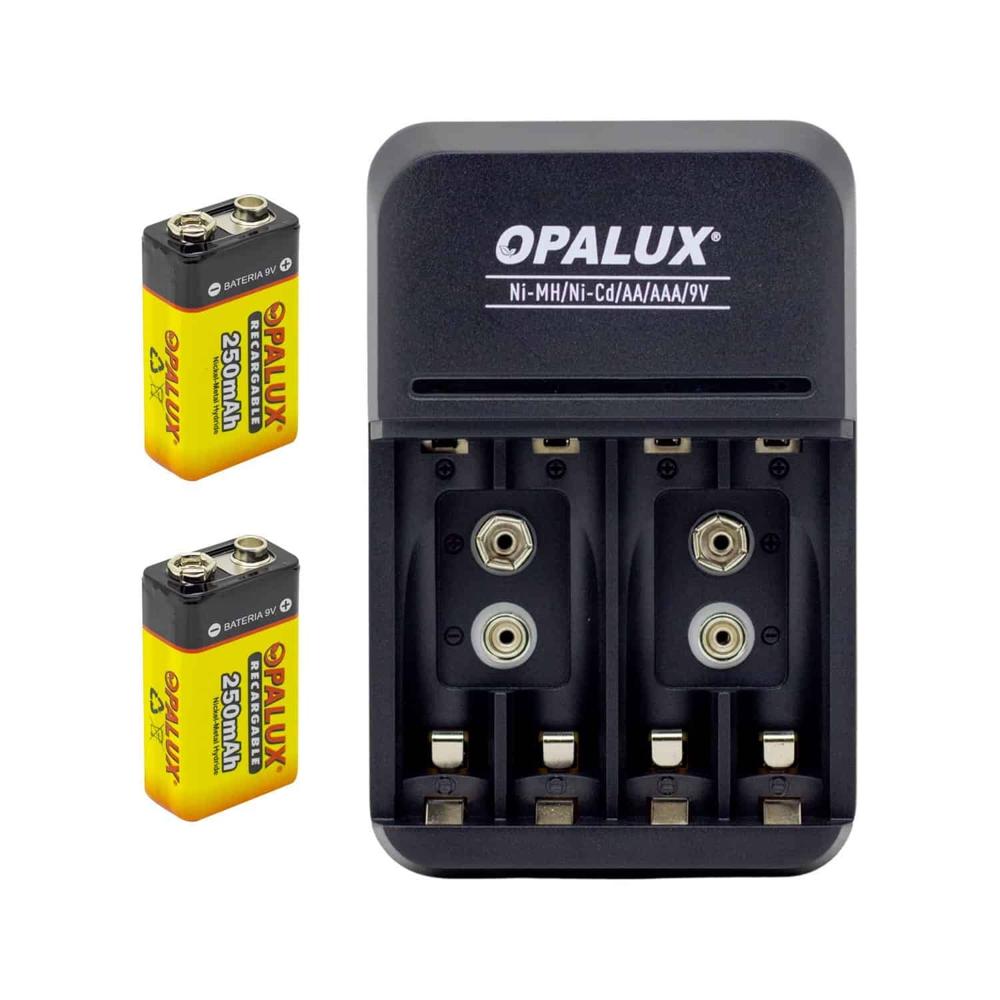 Kit Cargador con 2 Baterías Recargables MIHABA-BDD3 OPALUX