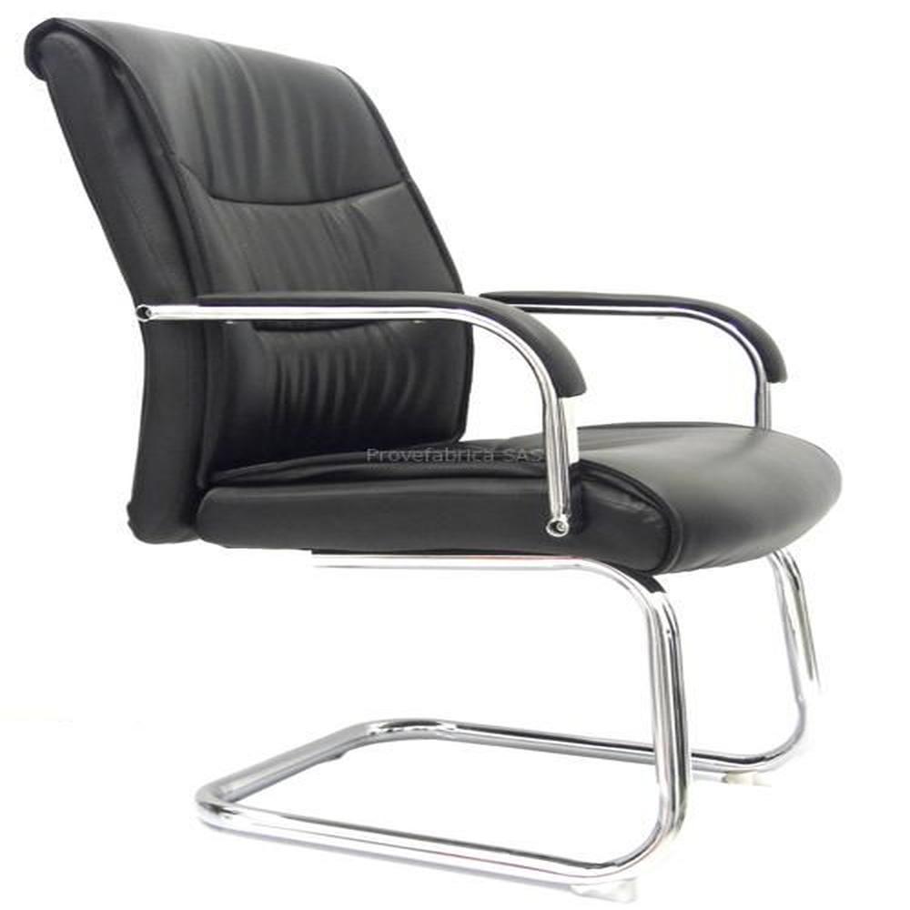 SILLA DE OFICINA GERENCIAL FIJA ERGONÓMICA - YORKI NEGRO