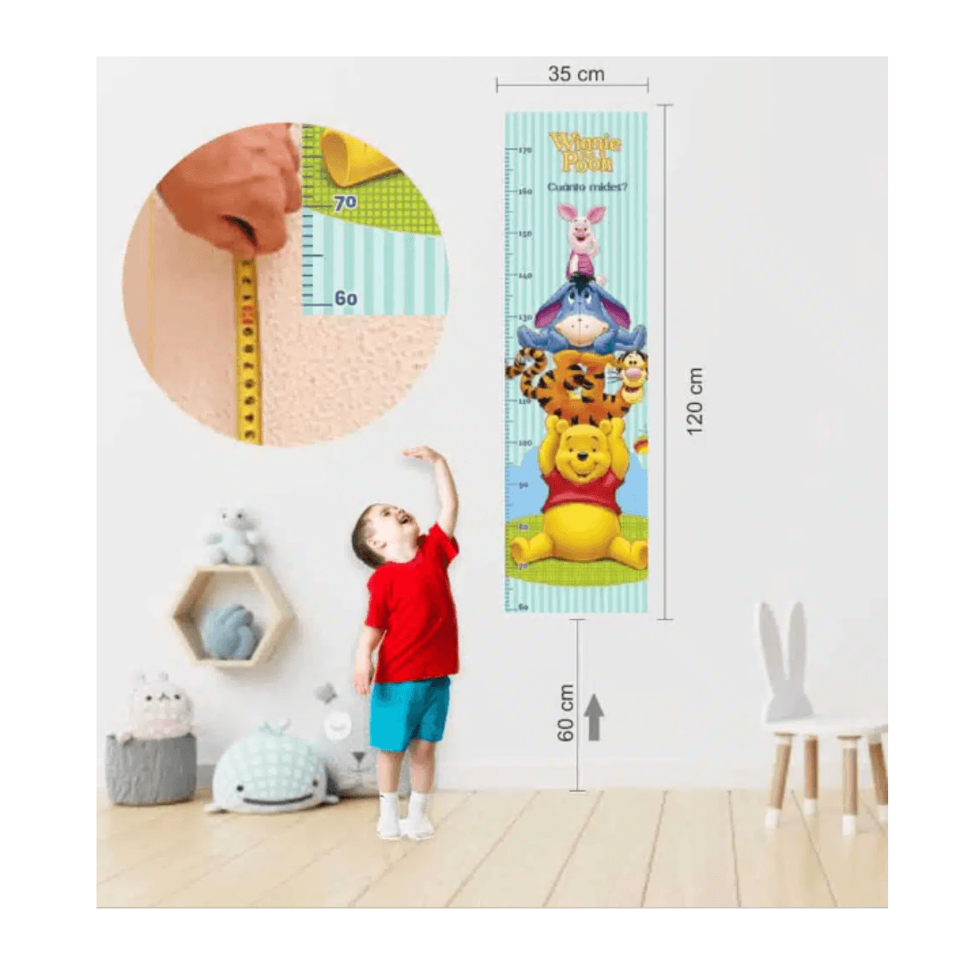 Pegatina Tallímetro Infantil Oso y sus Amigos
