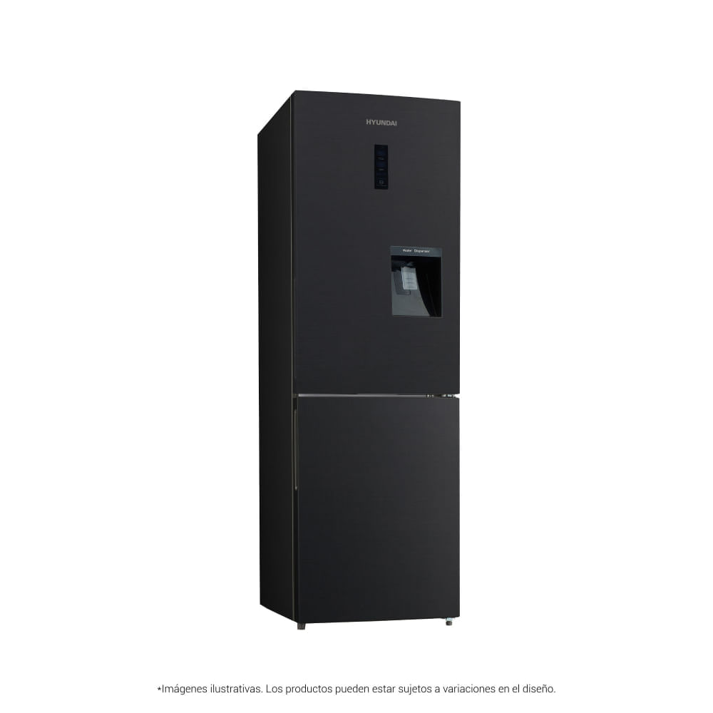 Refrigeradora Hyundai 315 L No frost HYRF315BMNF Bottom Freezer Negro