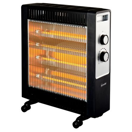 Estufa Eléctrica Fibra de Carbono KENDAL 4 tubos Potencia 2200W Cobertura 25m2