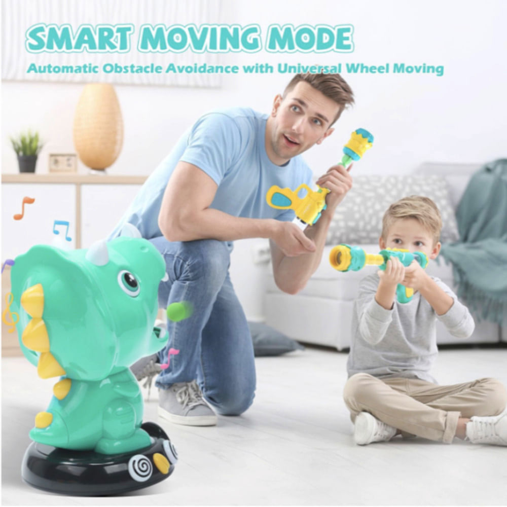 EagleStone triceratops interactivo: juego de disparo con puntuación