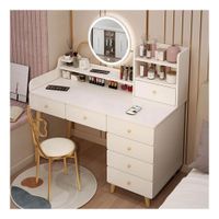 Tocador De Maquillaje Vintage Espejo Luz Led Dormitorio ZZ84