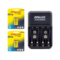 Kit Cargador de Baterías con 4 Pilas AAA Recargables  MIHABA-DH1100AAA-KIT3 OPALUX