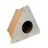 Rascador Casa Triangulo Polarita Blanco para Gatos RSC029