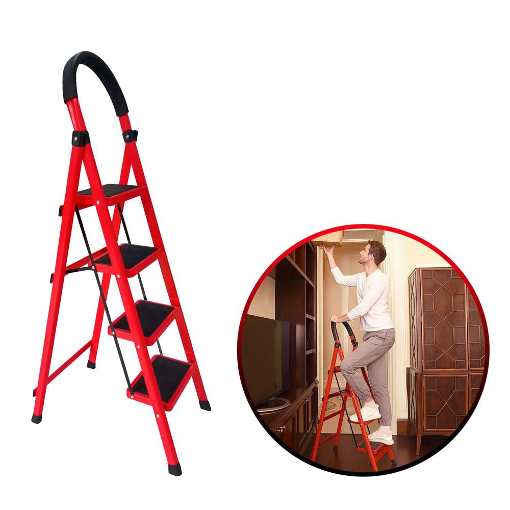 Escalera Plegable 4 Escalones para el Hogar