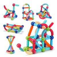 42 Piezas De Bloques Magneticos Conectores Creativos