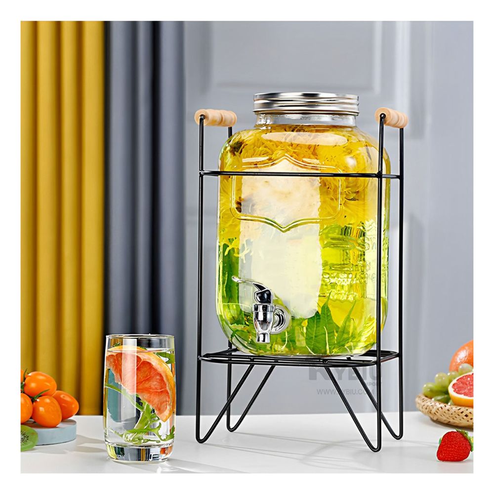 Dispensador Soporte Elegante de 8L Transparente Y+Agendita Dispensador Soporte Elegante de 8L Transparente Y+Agendita