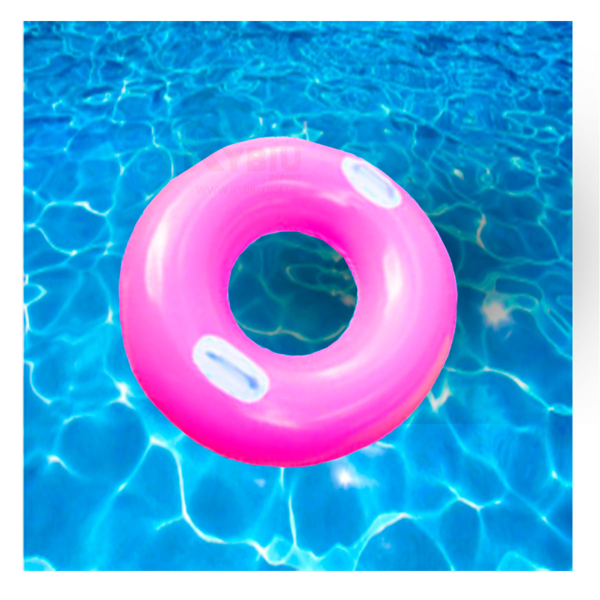 Flotador Redondo de Color Fucsia Y+Papel de Regalo