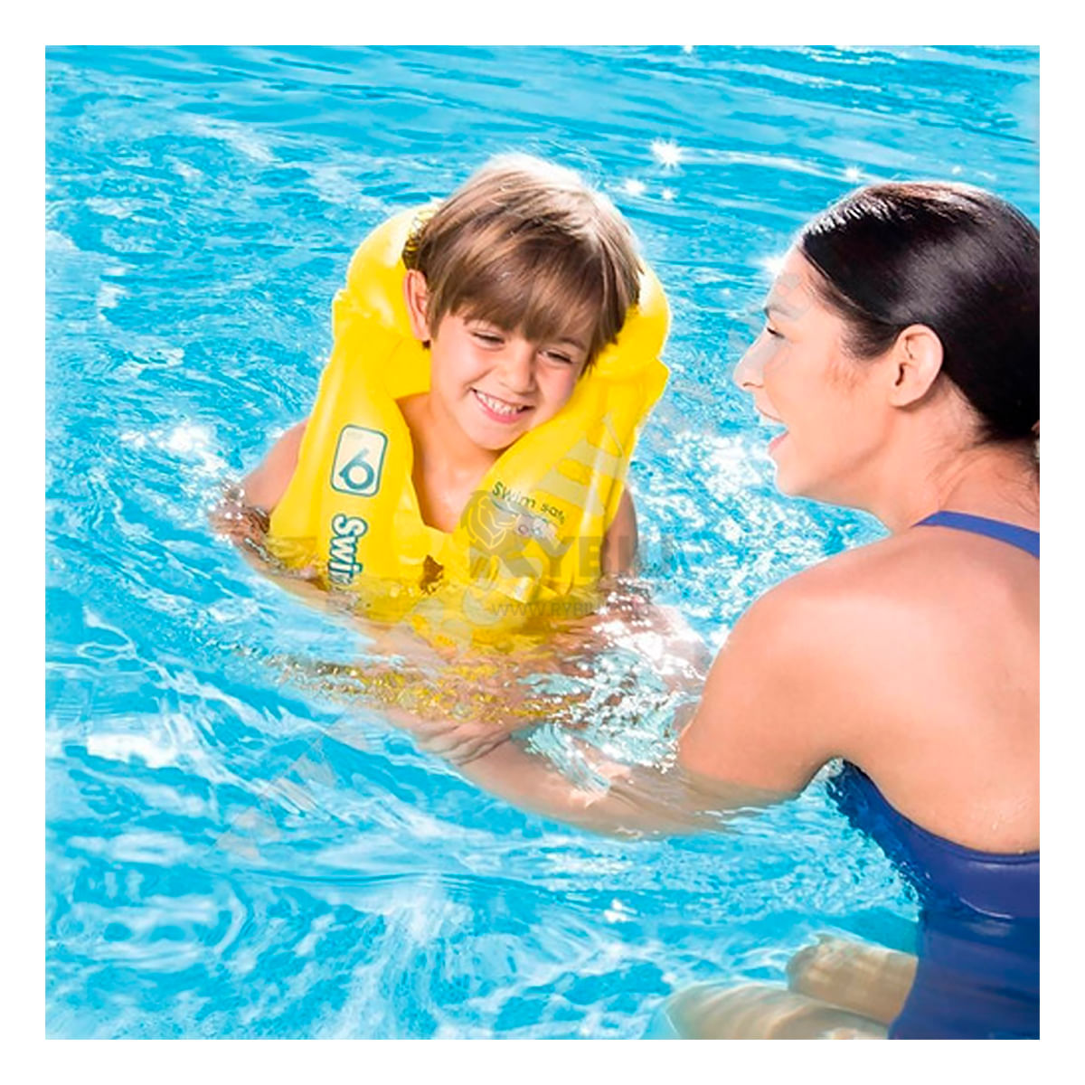 Chaleco Ajustable para Pequeños en Amarillo Y+Stickers