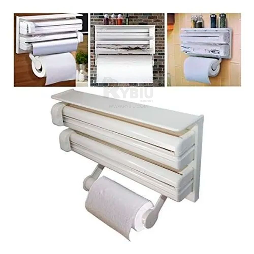 Organizador Dispensador De Papel 3 Rollos en 1 Organizador Dispensador De Papel 3 Rollos en 1