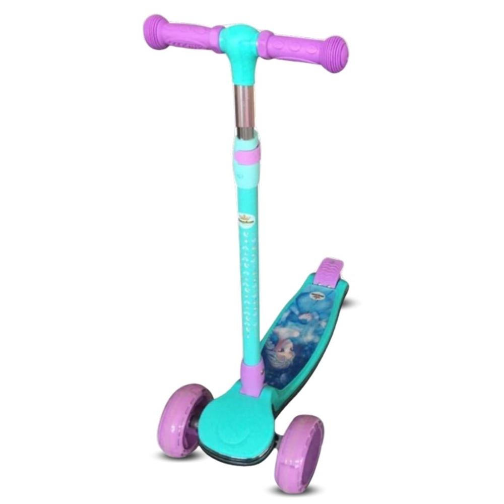 Scooter para niños «FUNNY KIDS» con Equipo de Seguridad Celeste