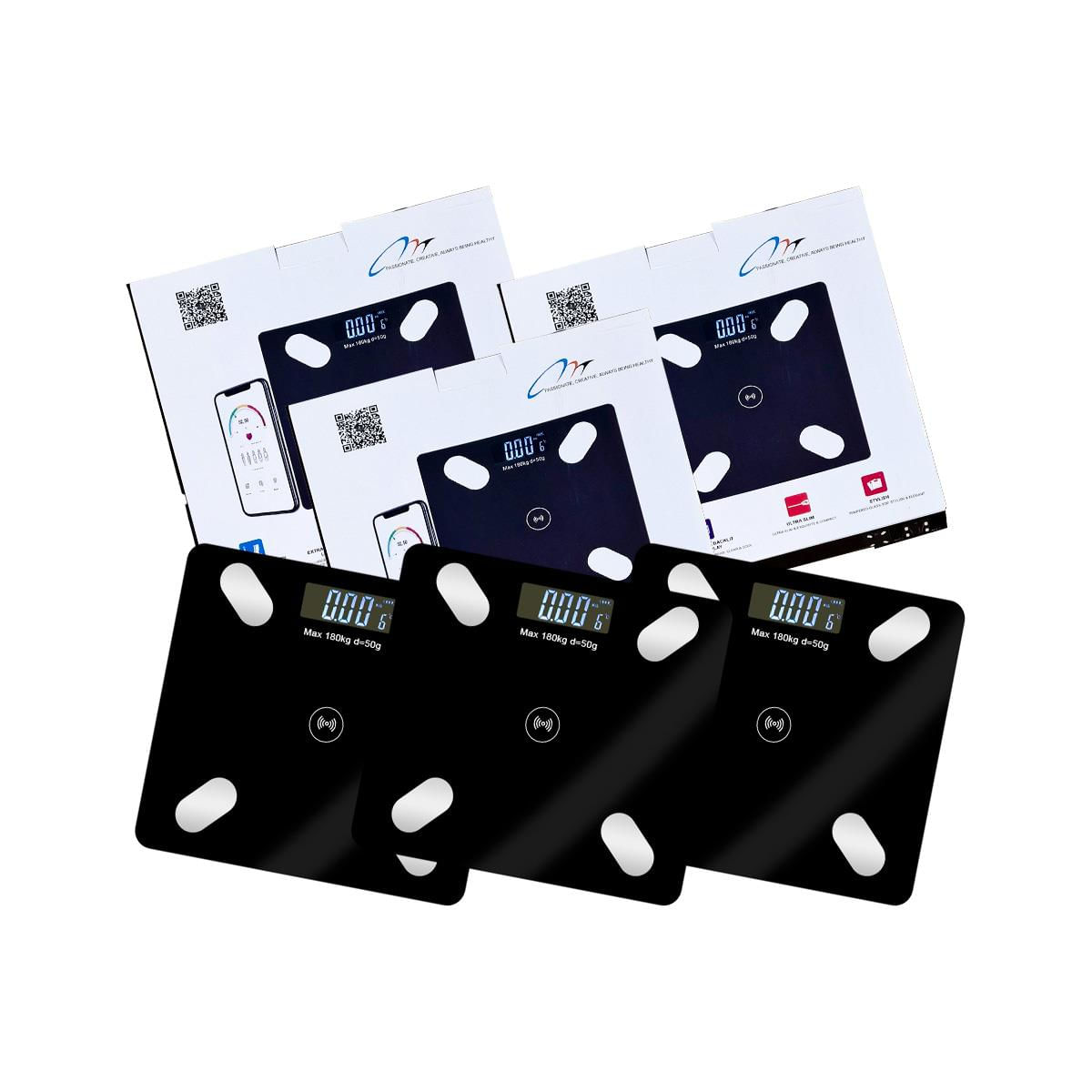 Balanza Con Conexion Bluetooth Okok 3 Unidades