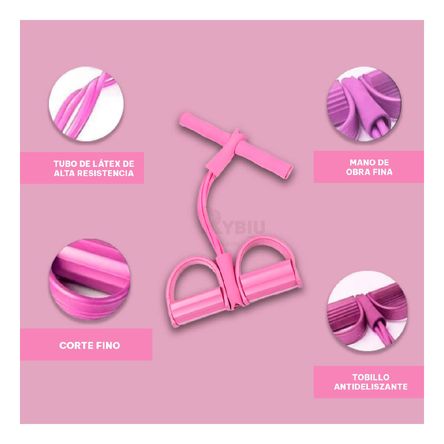 Liga para Hacer Resistencia Color Rosado Y+Papel de Regalo Liga para Hacer Resistencia Color Rosado Y+Papel de Regalo