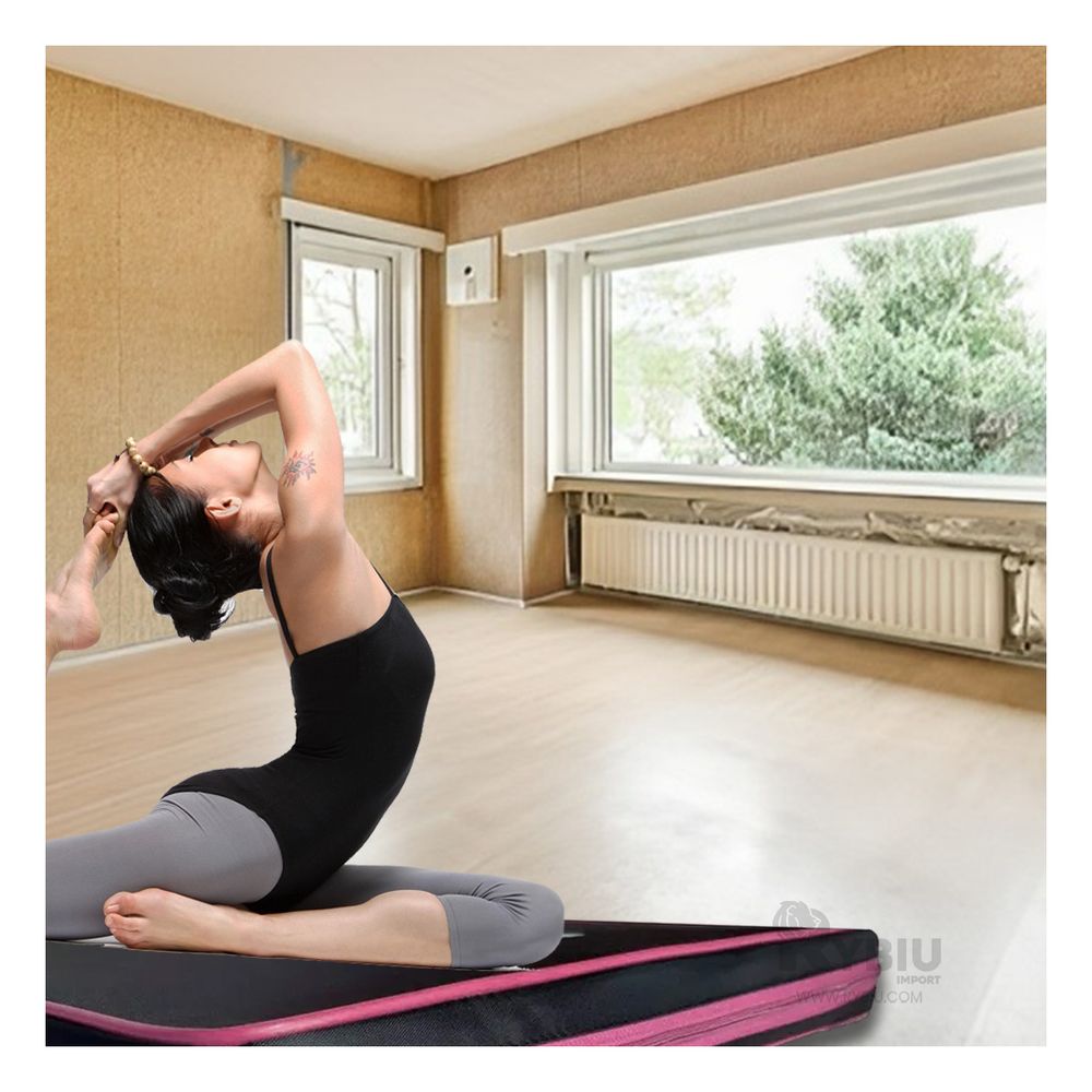 Colchoneta Negra para Deporte Talla M de 1.2m con Rosado Colchoneta Negra para Deporte Talla M de 1.2m con Rosado