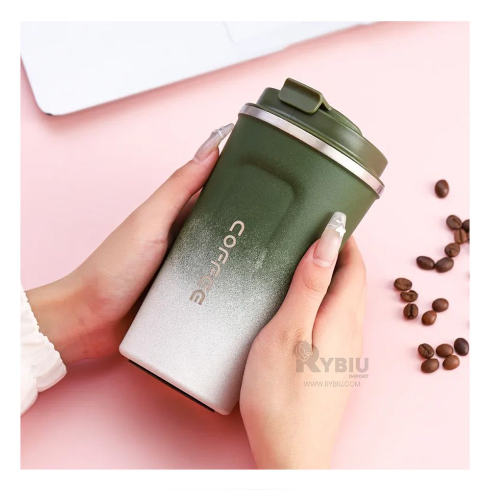 Vaso Termo Inteligente con Pantalla 510ml Verde Vaso Termo Inteligente con Pantalla 510ml Verde