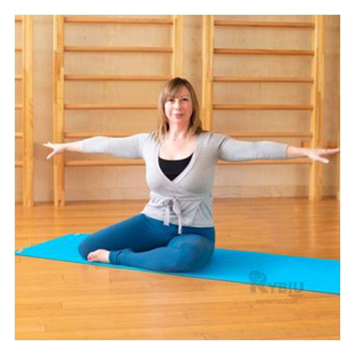 Mat Flexible de Entrenamiento de Color Celeste Y+Agendita