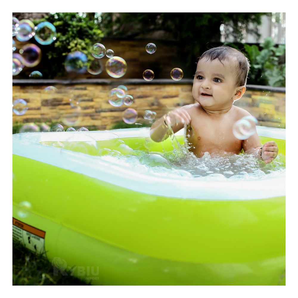 Piscina con Diseño Clasico en Color Verde Y+Stickers Piscina con Diseño Clasico en Color Verde Y+Stickers