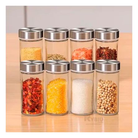 Condimentero Rectangular Moderno en Acero Y+Papel de Regalo