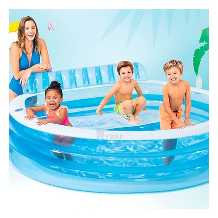 Piscina Resistente Celeste en Celeste Y+Stickers Piscina Resistente Celeste en Celeste Y+Stickers