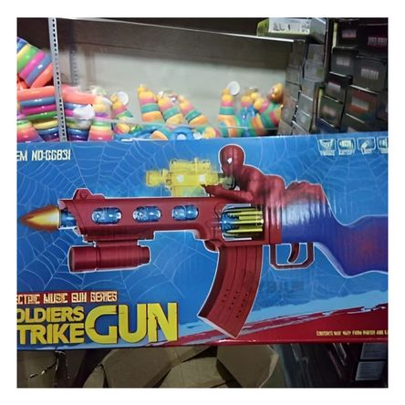 Pistola Compacta y Moderna en Color Rojo Y+Stickers Pistola Compacta y Moderna en Color Rojo Y+Stickers