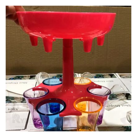 Dispensador de Bebidas en Color Rosado Y+Stickers